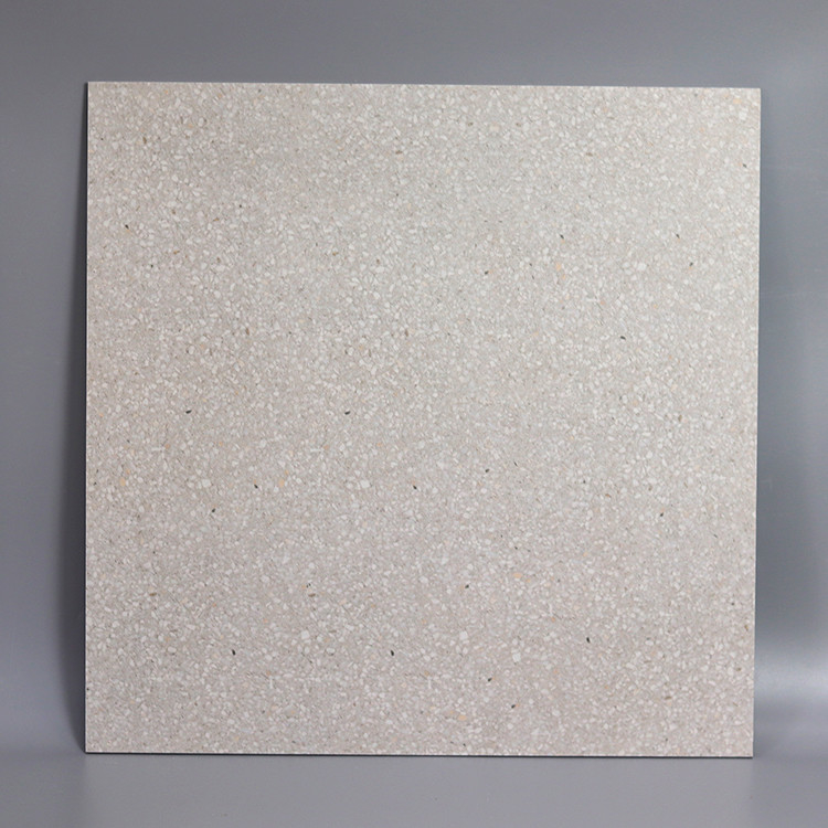 60x60cm weiße Gray Small Pots Anti Skid rustikale Fußbodenporzellan Terrazzo-Fliese