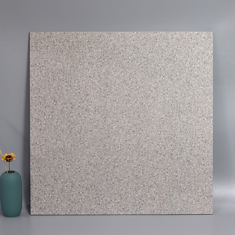 60x60cm weiße Gray Small Pots Anti Skid rustikale Fußbodenporzellan Terrazzo-Fliese