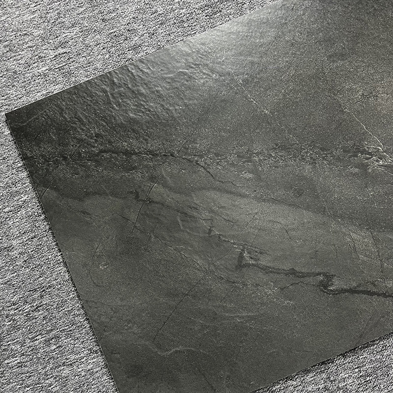 Gleiten Sie nicht Matt 60 x 120 glasig-glänzende Keramikfliesen rustikales dunkles Grey For Living Room Floor