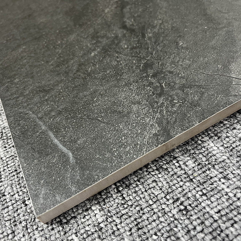Gleiten Sie nicht Matt 60 x 120 glasig-glänzende Keramikfliesen rustikales dunkles Grey For Living Room Floor