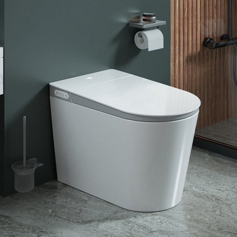 Keramischer Boden-einteiliges intelligentes intelligentes Toiletten-Schüssel elektrisches automatisches ebenes WC-Bidet