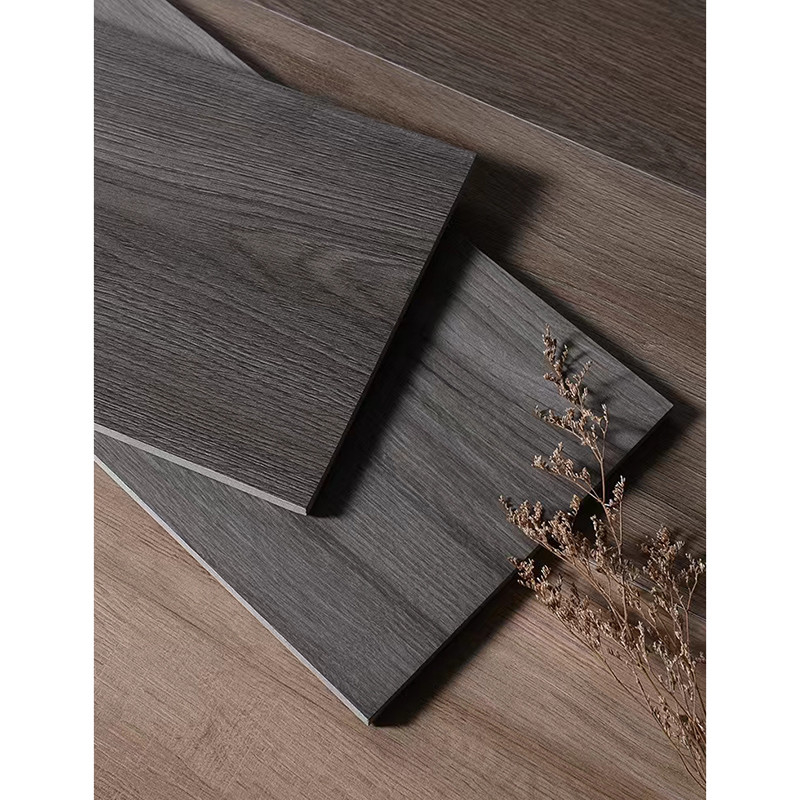 200x1200mm glasig-glänzendes Matt Wood Grain Porcelain Tile Brown Grey Indoor Wooden Look Antique
