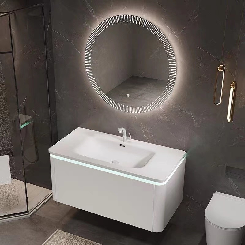 Luxushotel-modernes Badezimmer-Frisierspiegel-Kabinett-einzelne Wannen-Wandbehang-Art