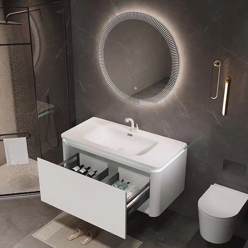Luxushotel-modernes Badezimmer-Frisierspiegel-Kabinett-einzelne Wannen-Wandbehang-Art