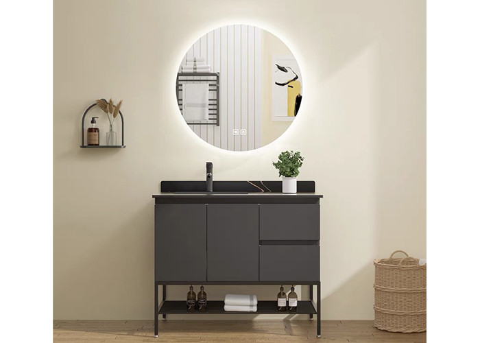 Acrylendbadezimmer-Eitelkeits-Einheits-Kabinett-Normallack mit Fach