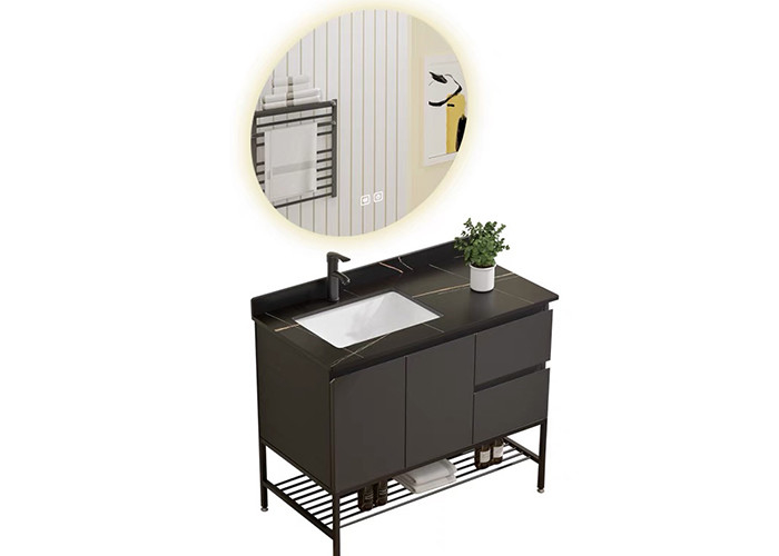 Acrylendbadezimmer-Eitelkeits-Einheits-Kabinett-Normallack mit Fach