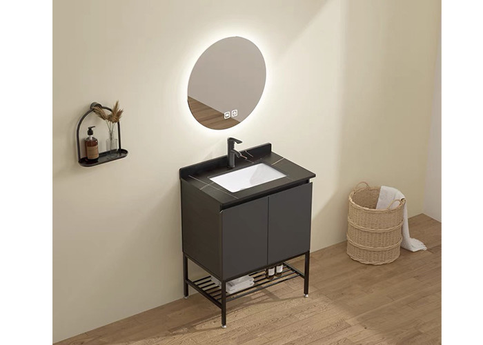 Acrylendbadezimmer-Eitelkeits-Einheits-Kabinett-Normallack mit Fach
