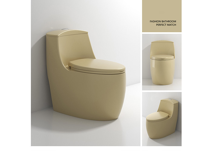 Weißes glasig-glänzendes Einteiler-WC verdoppeln ebenes s-Blockierkeramische Toiletten-Schüssel-gesundheitliche Waren