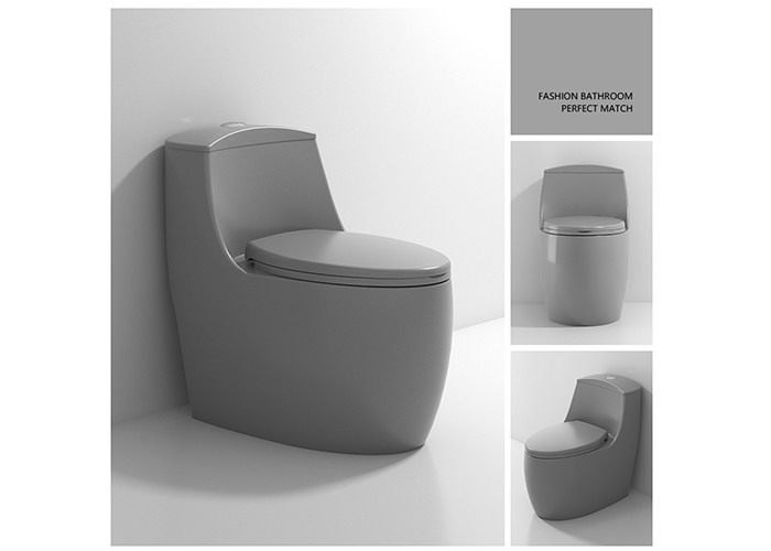 Weißes glasig-glänzendes Einteiler-WC verdoppeln ebenes s-Blockierkeramische Toiletten-Schüssel-gesundheitliche Waren