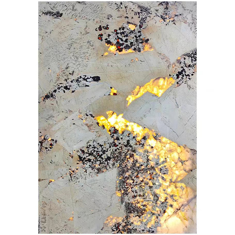 Brasilianischer hintergrundbeleuchteter Patagoina-Stein Pandora Crystal White Onyx Marble Slab lichtdurchlässig