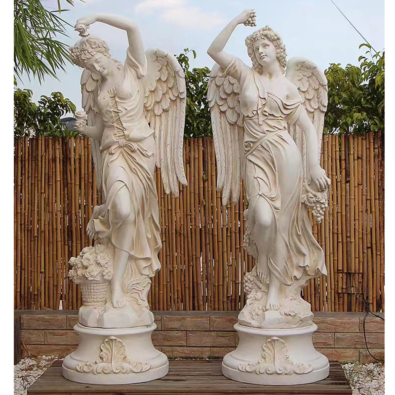 Originalgröße Garten-Dekorations-Damen-Marble Stone Sculpture im Freien