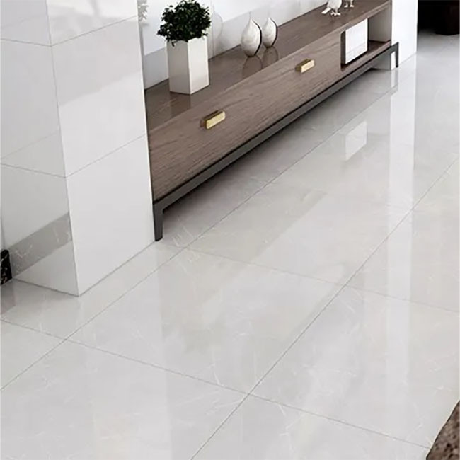 Hohe glatte Gray Nature Texture Glazed Polished-Porzellan-Bodenfliesen 600*600mm