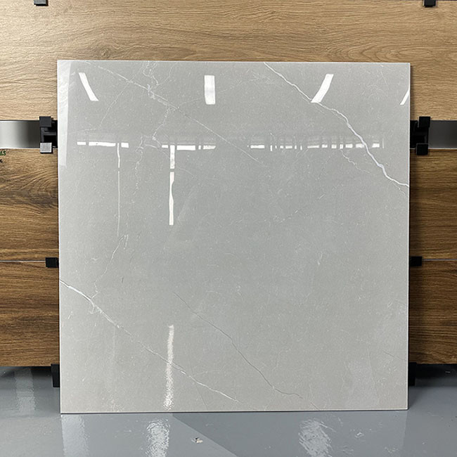 Hohe glatte Gray Nature Texture Glazed Polished-Porzellan-Bodenfliesen 600*600mm