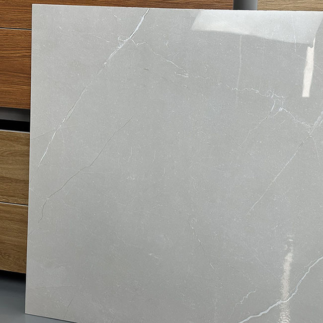 Hohe glatte Gray Nature Texture Glazed Polished-Porzellan-Bodenfliesen 600*600mm
