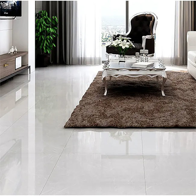 Hohe glatte Gray Nature Texture Glazed Polished-Porzellan-Bodenfliesen 600*600mm