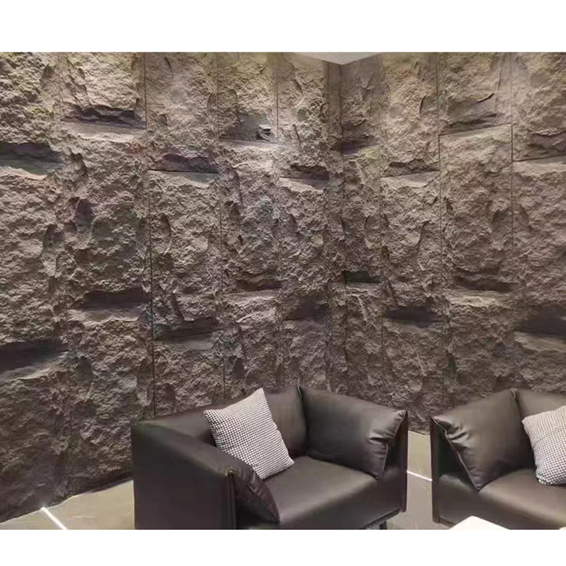 Innenumhüllungs-im Freien Steinplatten der PU-Faux-Kultur-künstliche Polyurethan-Wand-3D