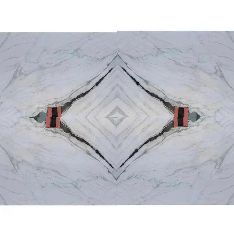 Schwarzes adert weiße Marmor-Marmor-Stein-Platte Panda White Wall Flooring Stairss natürliche