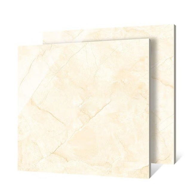 Hellgelbes Polier glasiert deckt Porzellan-Wand-Boden-Marmor mit Ziegeln deckt Antibeleg 600*600mm mit Ziegeln