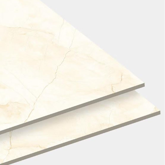 Hellgelbes Polier glasiert deckt Porzellan-Wand-Boden-Marmor mit Ziegeln deckt Antibeleg 600*600mm mit Ziegeln