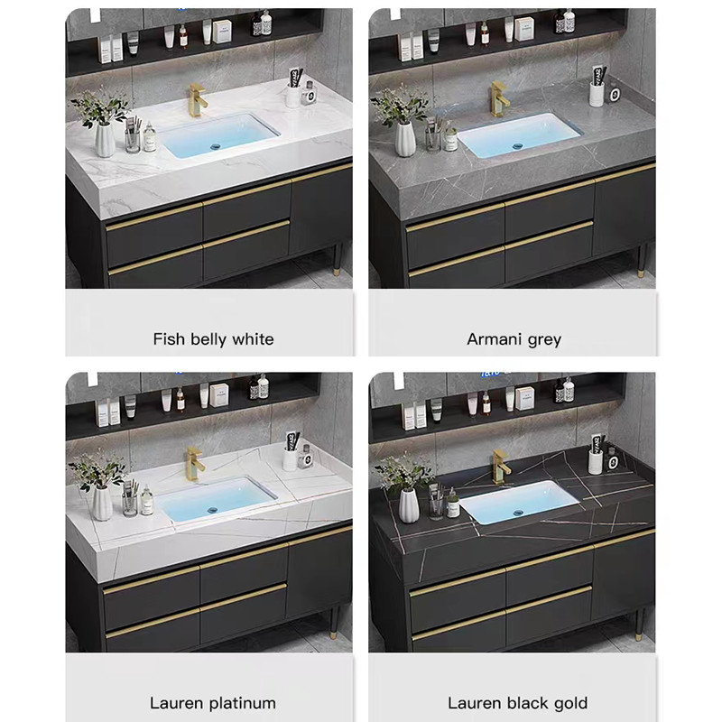 60cm Badezimmer-Eitelkeits-Einheiten mit Wanne und Seitenkabinett-Wand Hung Waterproof Bathroom Cabinet Set