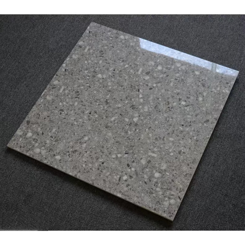 60x60cm Hochglanz polierte glasig-glänzende Terrazzo-Fliesen für Wohnzimmer-Küchen-Badezimmer-Wand-Boden
