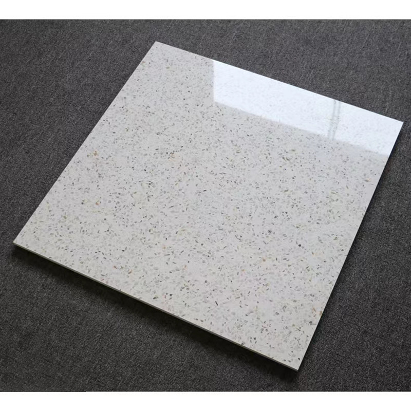 60x60cm Hochglanz polierte glasig-glänzende Terrazzo-Fliesen für Wohnzimmer-Küchen-Badezimmer-Wand-Boden