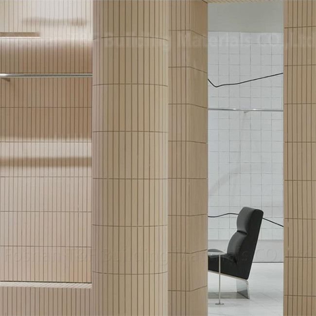 Mosaik Helle gelbe Kleidungsstube Marmorsteinfliesen Langstreifen Hintergrundwandfliesen