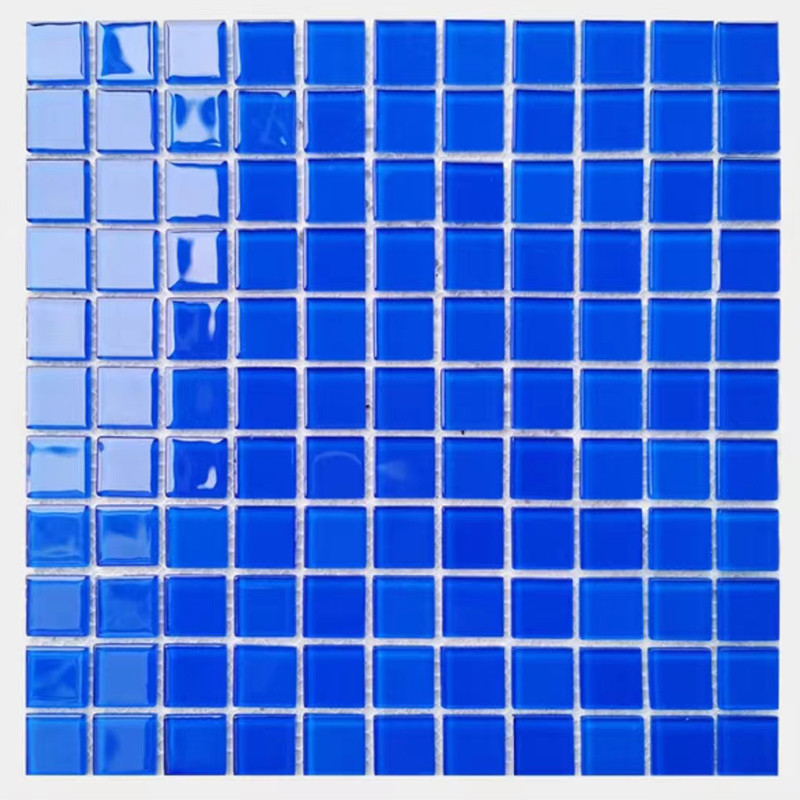 300x300mm Kristallglas Mosaik Fußbodenwandfliese Für Bad Schwimmbad Küche Backsplash