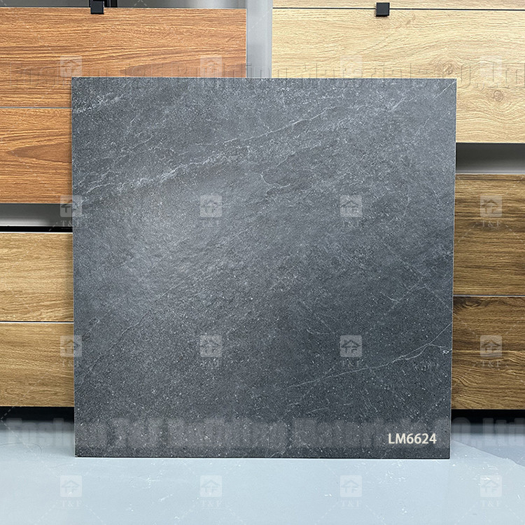60x60mm Grau Marmor Keramikfliesen für Boden und Wand Schlafzimmer Rustika Porzellanfliesen