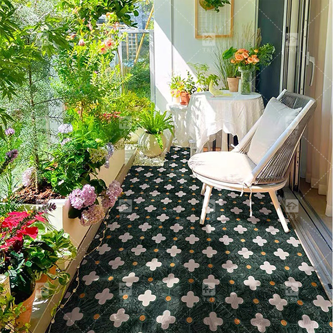 Wasserstrahl-Blumenmuster Marmorstein Mosaik Badfliesen für die Wohnkultur