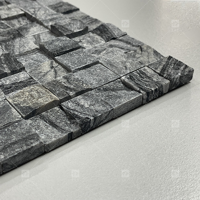 Marmorgesteinschauen Mosaikfliesen Matte Oberfläche Dekorieren Badezimmer Küche Backsplash