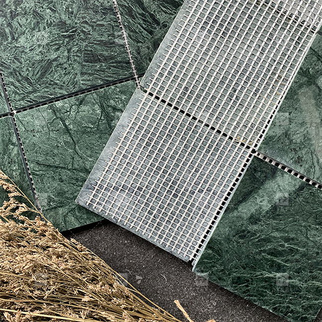 Naturmarmor Mosaik Polster Schwimmbad Fliesen Grüne Quadrat Form Wohnkultur