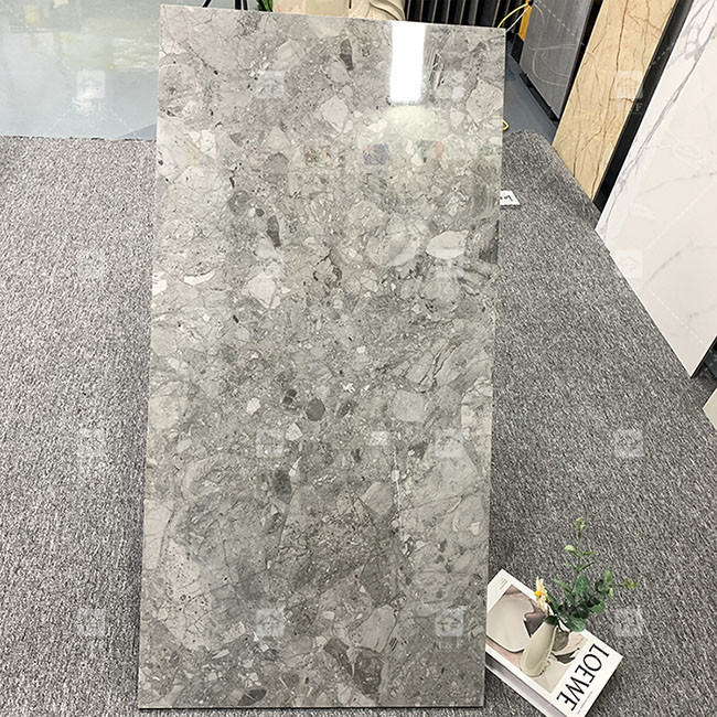 Luxus 600x1200mm Vollkörper glänzend poliert Glasfliesen für Boden Marmor Porzellanfliesen