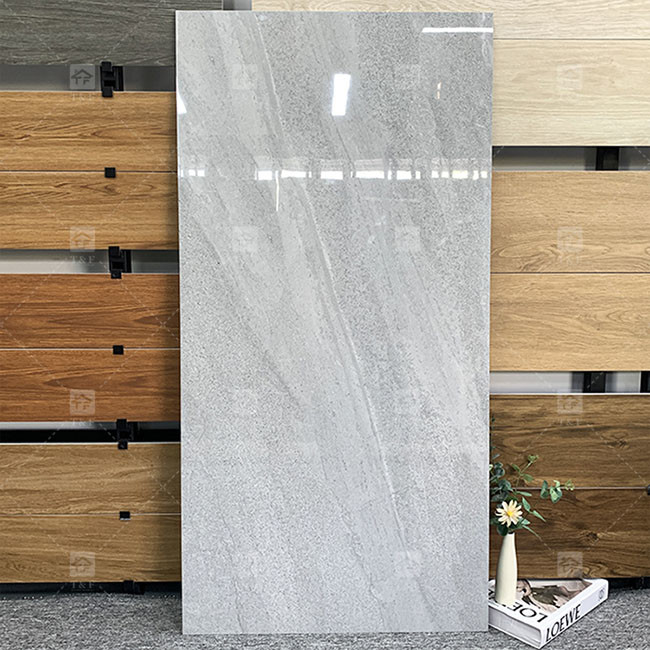 Luxus 600x1200mm Vollkörper glänzend poliert Glasfliesen für Boden Marmor Porzellanfliesen