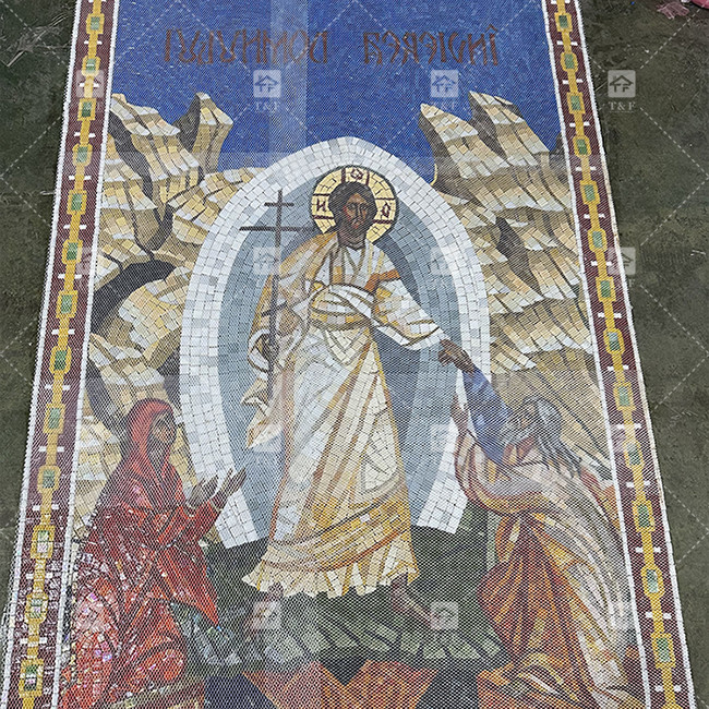 Mosaik Fliesen Bildkunst Wandmalerei Restaurant Wohnzimmer Innenausstattung Wandmalerei Mosaik