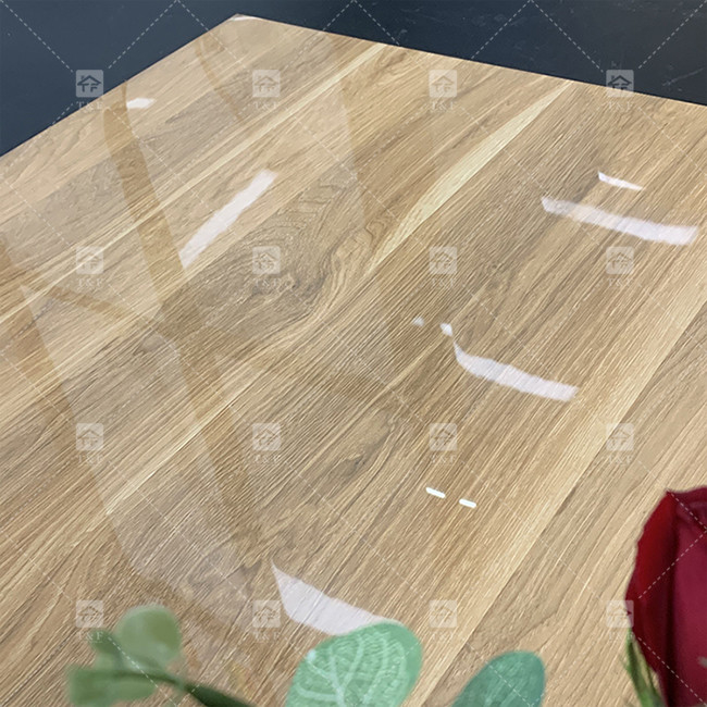 Hochglänzendes Innere Holz aussehen Porzellan Bodenfliesen rutschfeste polierte Glasporzellan Wohnzimmerfliesen für den Boden