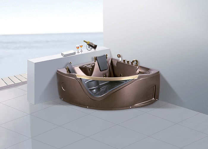 Hydromassage-Badezimmer-Jacuzzi-Wanne mit der 2 Sitzeckinstallation